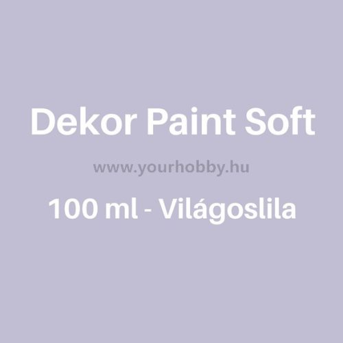 Pentart Dekor Paint Soft lágy dekorfesték 100 ml - világoslila