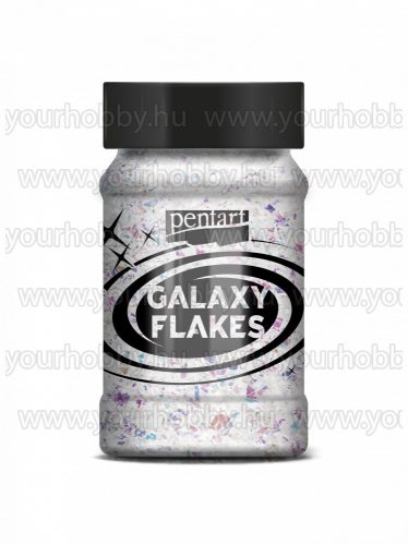 Pentart Galaxy Flakes 100 ml - Jupiter fehér
