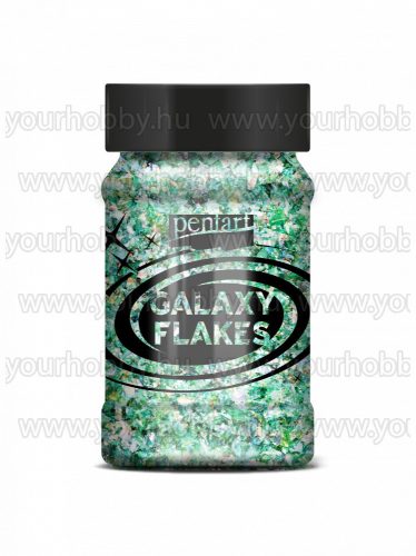 Pentart Galaxy Flakes 100 ml - Föld zöld