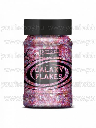 Pentart Galaxy Flakes  100 ml - Juno rózsaszín