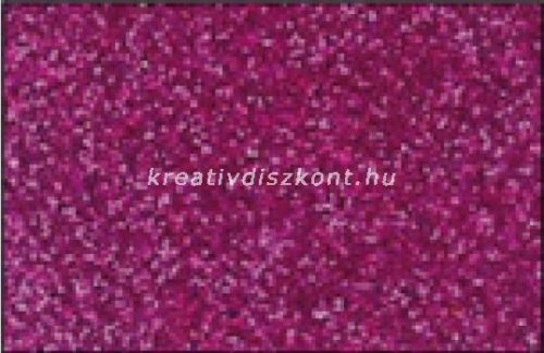 Glitteres dekorgumi lap - A4 fukszia-lila SBUG06