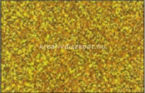 Glitteres dekorgumi lap - A4 arany SBUG02