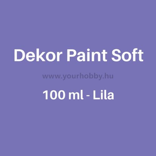 Pentart Dekor Paint Soft lágy dekorfesték 100 ml - lila