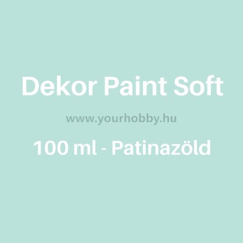 Pentart Dekor Paint Soft lágy dekorfesték 100 ml - patinazöld