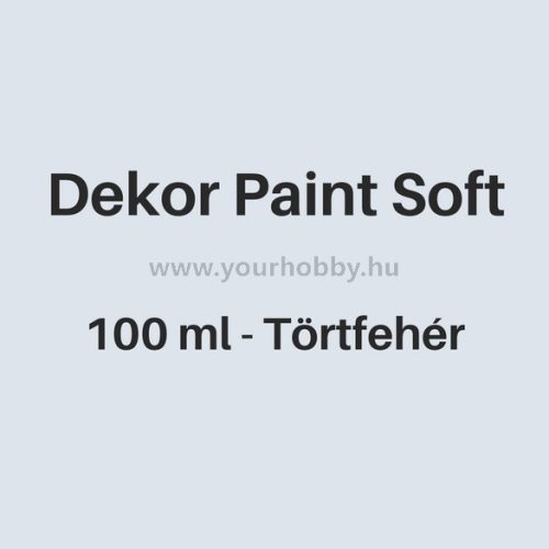 Pentart Dekor Paint Soft lágy dekorfesték 100 ml - törtfehér