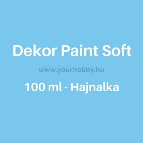 Pentart Dekor Paint Soft lágy dekorfesték 100 ml - hajnalka
