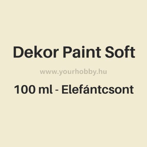 Pentart Dekor Paint Soft lágy dekorfesték 100 ml - elefántcsont