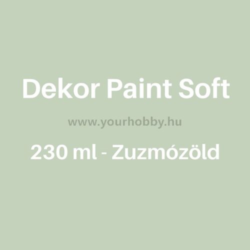 Pentart Dekor Paint Soft lágy dekorfesték 230 ml - zuzmózöld