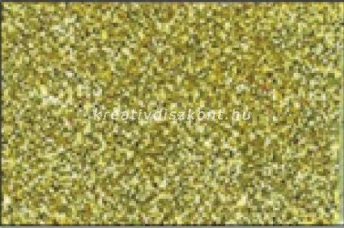 Glitteres dekorgumi lap - A4 világosarany SBUG03