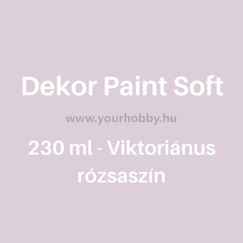 Pentart Dekor Paint Soft lágy dekorfesték 230 ml - Viktoriánus rózsaszín