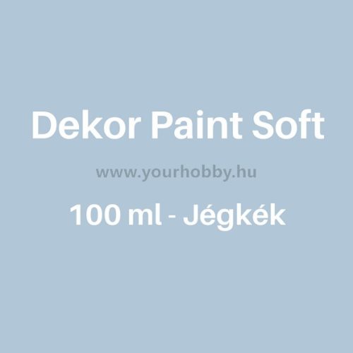 Pentart Dekor Paint Soft lágy dekorfesték 100 ml - jégkék