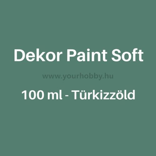 Pentart Dekor Paint Soft lágy dekorfesték 100 ml - türkizzöld