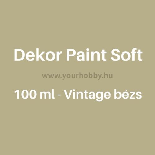 Pentart Dekor Paint Soft lágy dekorfesték 100 ml - vintage bézs