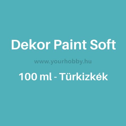 Pentart Dekor Paint Soft lágy dekorfesték 100 ml - türkizkék
