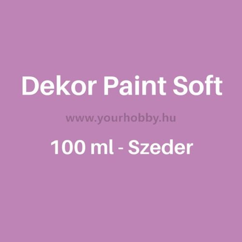 Pentart Dekor Paint Soft lágy dekorfesték 100 ml - szeder