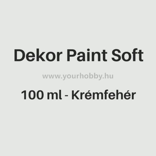 Pentart Dekor Paint Soft lágy dekorfesték 100 ml - krémfehér