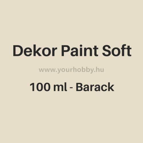 Pentart Dekor Paint Soft lágy dekorfesték 100 ml - barack