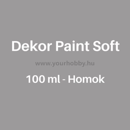 Pentart Dekor Paint Soft lágy dekorfesték 100 ml - homok