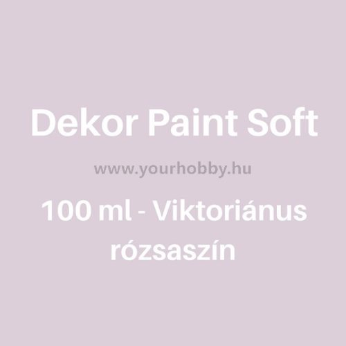 Pentart Dekor Paint Soft lágy dekorfesték 100 ml - Viktoriánus rózsaszín