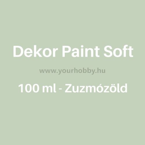 Pentart Dekor Paint Soft lágy dekorfesték 100 ml - zuzmózöld