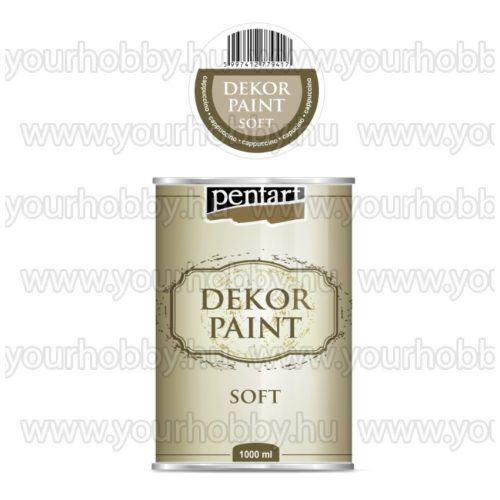 Pentart Dekor Paint Soft lágy dekorfesték 1000 ml - cappuccino