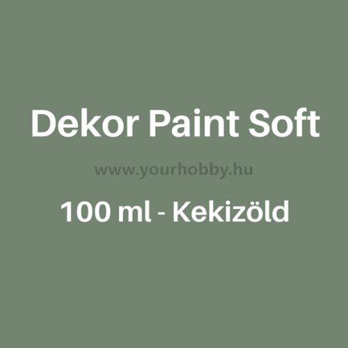 Pentart Dekor Paint Soft lágy dekorfesték 100 ml - kekizöld