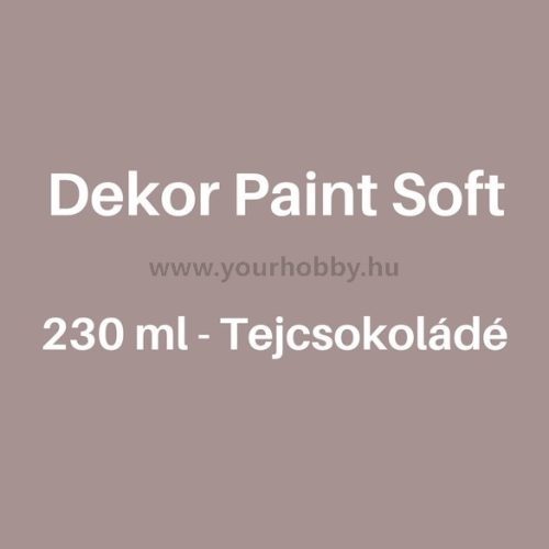 Pentart Dekor Paint Soft lágy dekorfesték 230 ml - tejcsokoládé