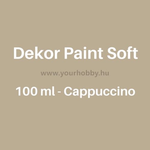 Pentart Dekor Paint Soft lágy dekorfesték 100 ml - cappuccino