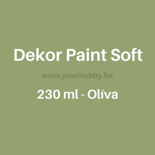 Pentart Dekor Paint Soft lágy dekorfesték 230 ml - olíva