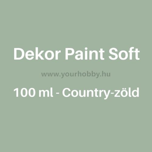 Pentart Dekor Paint Soft lágy dekorfesték 100 ml - country-zöld