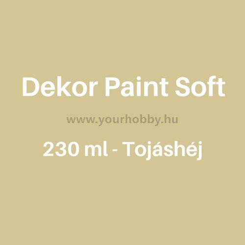 Pentart Dekor Paint Soft lágy dekorfesték 230 ml - tojáshéj