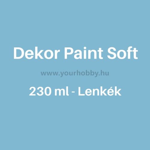 Pentart Dekor Paint Soft lágy dekorfesték 230 ml - lenkék