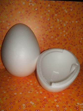 Húsvéti hungarocell tojás, szétszedhető 20 cm