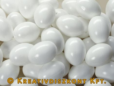 Fehér műanyag tojás 6 cm